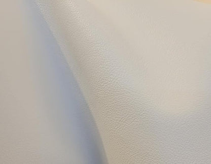 White Soft Faux Vegan PU Leather by The Yard Synthetic Pleather 0.9 mm Nappa by NATLeathers