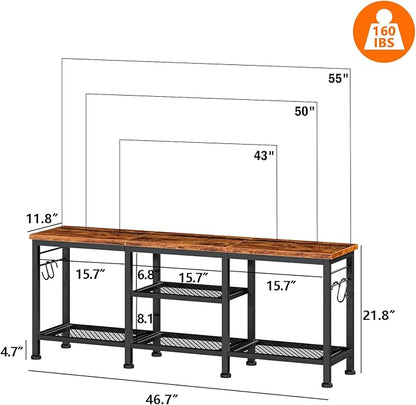 Furologee TV Stand for TVs up to 55 Inch, Entertainment Center - Image 2