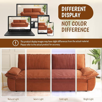 KEIKI 73.2" Pull Out Sleeper Sofa Bed Queen Size, 3-in-1 Convertible Couch - Image 7