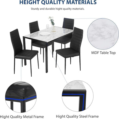 FDW Dining Table Set Dining Room Table Set - Image 5