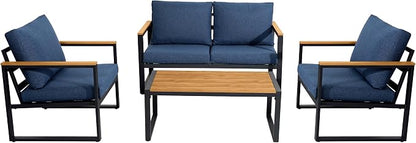 Patio Furniture Set, 4 Pieces Outdoor Patio Furniture - Image 7