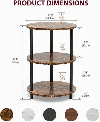 XBurmo Small Round Coffee Table - Image 2
