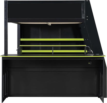 Full Size Wood Esports Loft Bed - Image 9