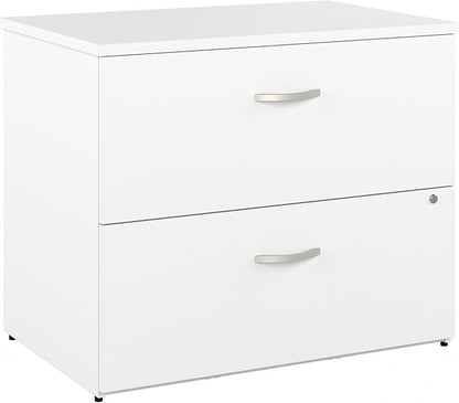 Bush Business Furniture Studio C 2 Drawer Lateral File Cabinet in White by BushBusinessFurniture