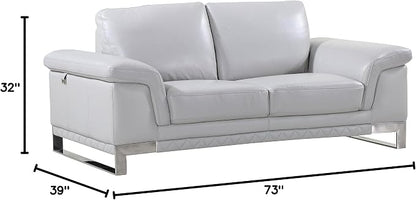 Blackjack Furniture Weston Collection Genuine Italian Leather Living Room - Image 12