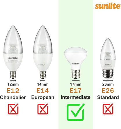 Sunlite LED R14 Mini Flood Light Bulbs, 4 Watts, 280 Lumens, Intermediate Base - Image 7