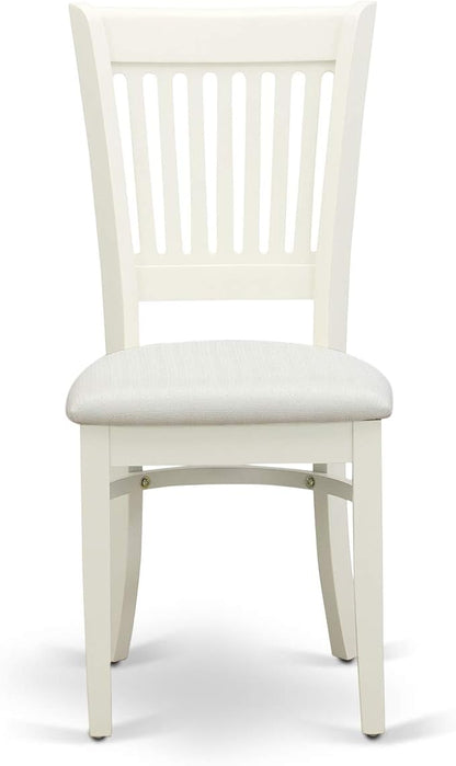 East West Furniture NDVA3-LWH-C 3 Piece Kitchen Table & Chairs Set Contains a - Image 8