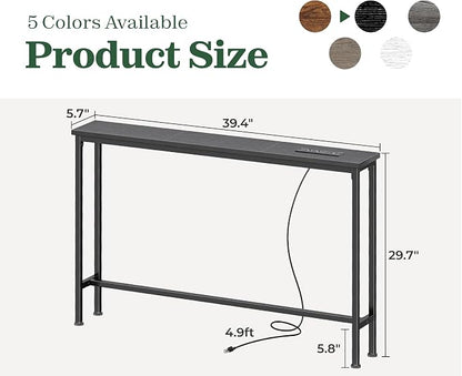 SUPERJARE 5.7 Inch Console Table - Image 3