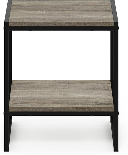 Furinno FM19122GYW Camnus Modern Living 2-Tier End Table, French Oak Grey - Image 7