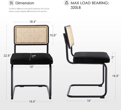 Zesthouse Rattan Dining Chairs Set of 6, Mid Century Modern Dining Room Chairs - Image 2