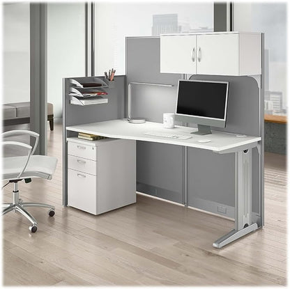 Bush Business Furniture Office in an Hour 65W Straight Cubicle Desk - Image 2