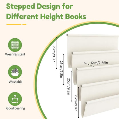 XiaZ Child Book Shelf Wooden Montessori Toddler Bookshelf Solid Pine B-Frame - Image 9
