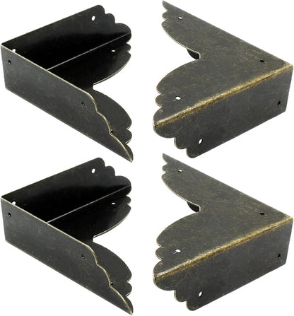 Bivethoi 12 Packs Bronze Box Corner Protectors, Edge Cover Safety Guard - Image 3