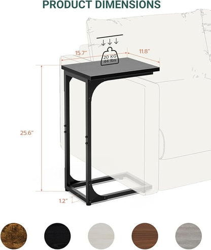 C-Shaped Side Table for Couch - Image 2