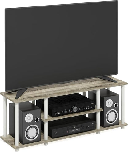 Furinno Turn-N-Tube No Tools 3D 3-Tier Entertainment TV Stand up to 50 inch TV - Image 6