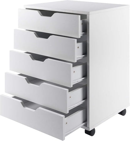 Winsome 10519 Halifax 5-Drawer Composite Wood Cabinet - Image 7