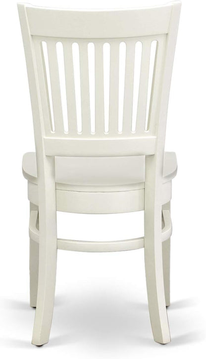 East West Furniture ANVA3-LWH-W 3 Piece Dining Room Furniture Set Contains a - Image 9