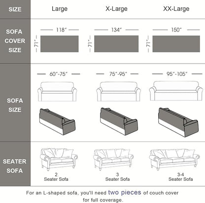 VClife Floral Couch Cover Vintage Rustic Creamy White Sofa Cover - Image 2