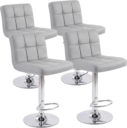 DUMOS Bar Stools Set of 2, 24 inch Counter Height Bar Stools, Upholstered - Image 8