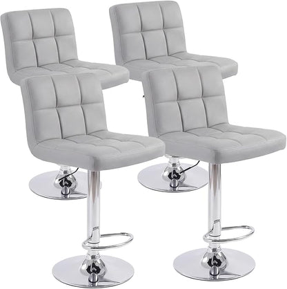 DUMOS Bar Stools Set, 24 inch Counter Height Bar Stools, Upholstered Modern by DumosLifestyle