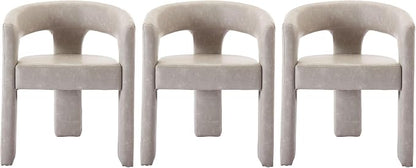 VESCASA Faux Leather Barrel Dining Chair by VESCASA