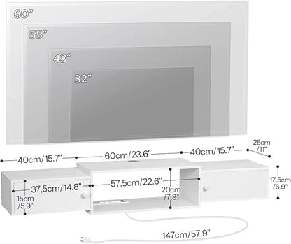 HOOBRO 55" Floating TV Stand - Image 2