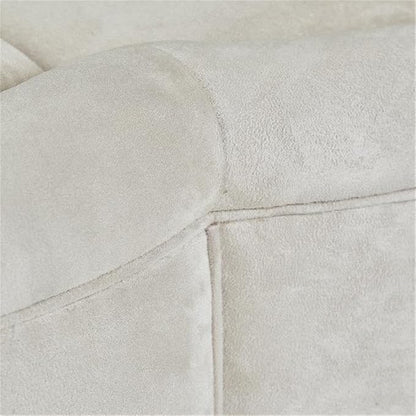 MICHAEL AMINI Malibu Crest Faux-Suede Cocktail Ottoman - Image 6