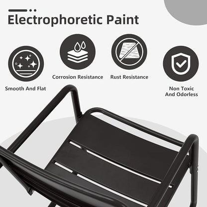MELLCOM 3 Piece Patio Set, Small Patio Furniture Set - Image 6