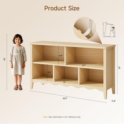 ONBRILL Montessori Shelf, 5 Cube Toy Storage Organizer - Image 2