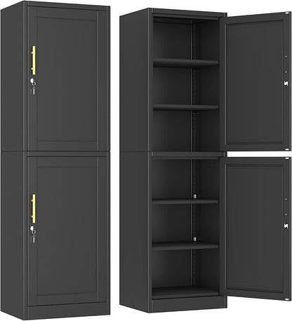 Ckzbx Metal Locker Tall Narrow Storage Cabinet, Gym Home Office, Entryway and by Ckzbx