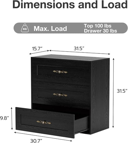 Wooden Dresser with 6 Large Drawers, Storage Cabinet Organizer Sideboard - Image 2