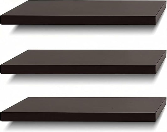 SAUMONIERES Floating Shelves Wall Shelf Solid Wood by Saumonieres