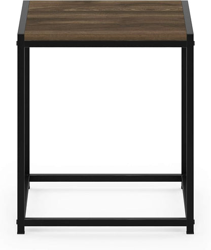 FURINNO Camnus Modern Living End Table, Columbia Walnut, 15.75 in x 15.75 in x - Image 6