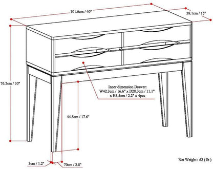 SIMPLIHOME Harper Console Table - Image 2