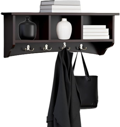 Shaker Cottage Wall-Mounted Coat Rack by AlaterreFurniture