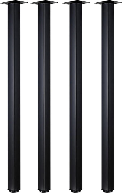 LCSDLHLSY Table Legs 36 inch, Heavy Duty Furniture Legs, Adjustable Square Desk by LCSDLHLSY