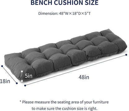 IPYNBAP Outdoor Bench Cushion, Waterproof Bench Cushion - Image 2