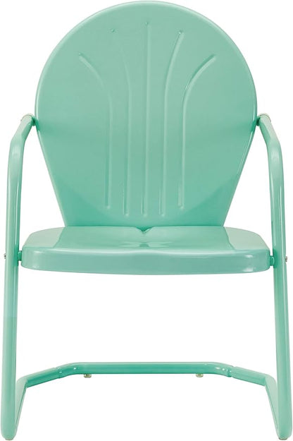 Crosley Furniture Griffith Outdoor Chair, Retro Metal Patio Chairs - Image 4