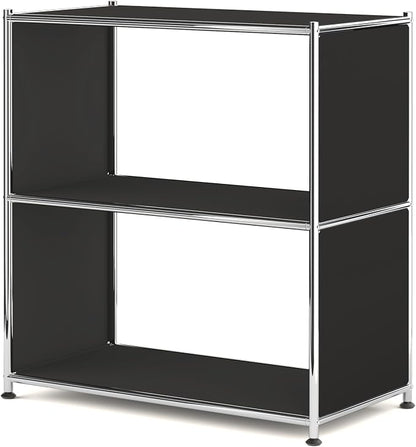 32-Inch 2-Tier Metal Bookcase, Open Shelf Storage Organizer by SIMPLINK