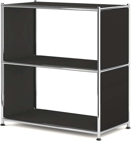 32-Inch 2-Tier Metal Bookcase, Open Shelf Storage Organizer by SIMPLINK