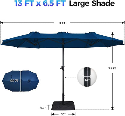 SUPERJARE 13FT Outdoor Patio Umbrella - Image 8