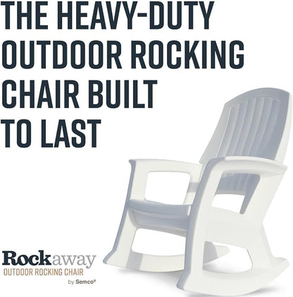 Semco Plastics Rockaway Heavy Duty All Weather Outdoor Rocking Chair - Image 4
