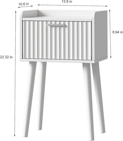 LAATOOREE Nightstand Set of 2, Small Bed Side Table - Image 3