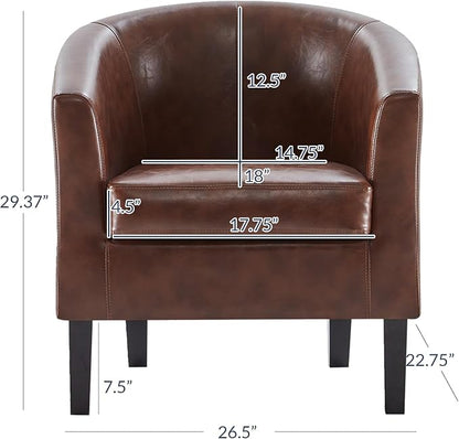 BELLEZE Accent Barrel Chair - Image 3