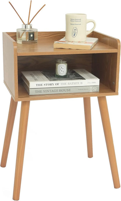 MaxSmeo Nightstand, Mid Century Modern Side Table Bedroom by MaxSmeo