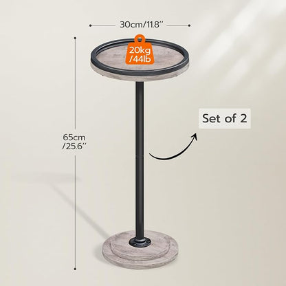 HOOBRO Small Round Side Tables, Drink Tables, Coffee Martini Tables - Image 3