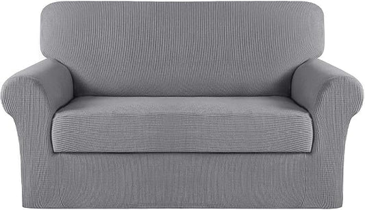 Turquoize Stretch Sofa Slipcover 2 Pieces Sofa Cover Couch Cover by Turquoize