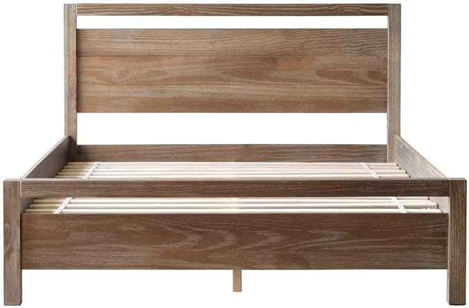 Grain Wood Furniture Loft Queen Size Solid Wood Bed - Image 4