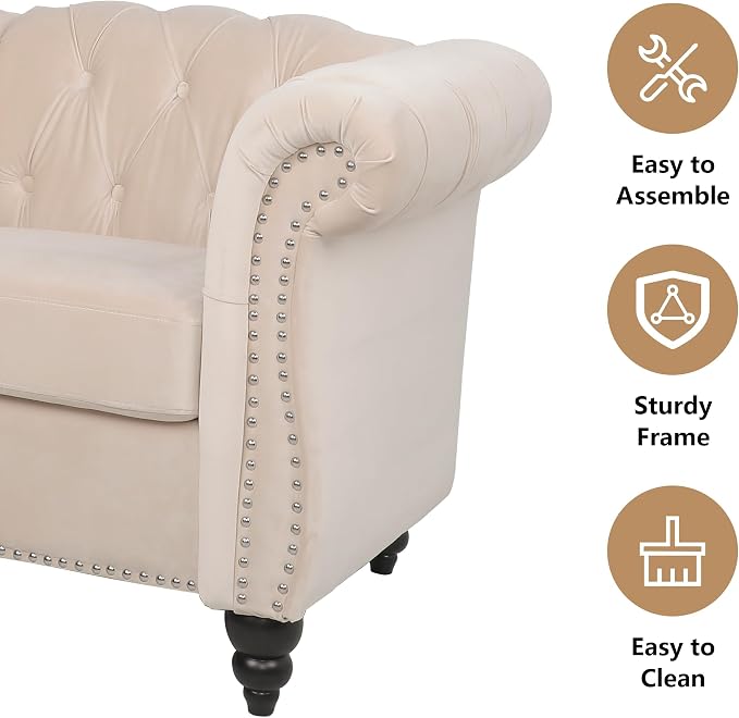 AVZEAR Living Room Accent Chair, Upholstered Sofa Chair Single Sofa Chair - Image 4