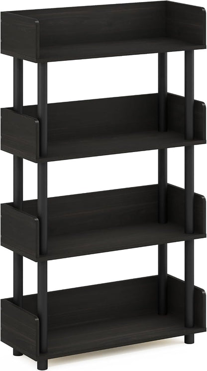Furinno TURN-N-TUBE 4-Tier Display Shelf, Storage Shelves, Book Shelf, Open - Image 4